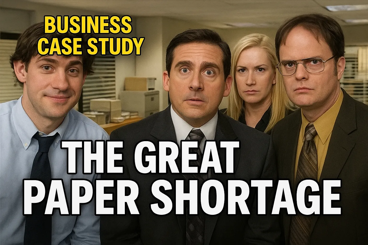 The Great Paper Shortage - Corporate Babysitting Meets Middle Management Genius Cover Image